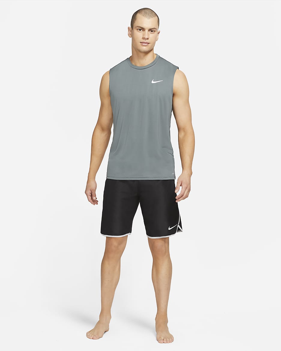 Nike sleeveless swim shirt hotsell